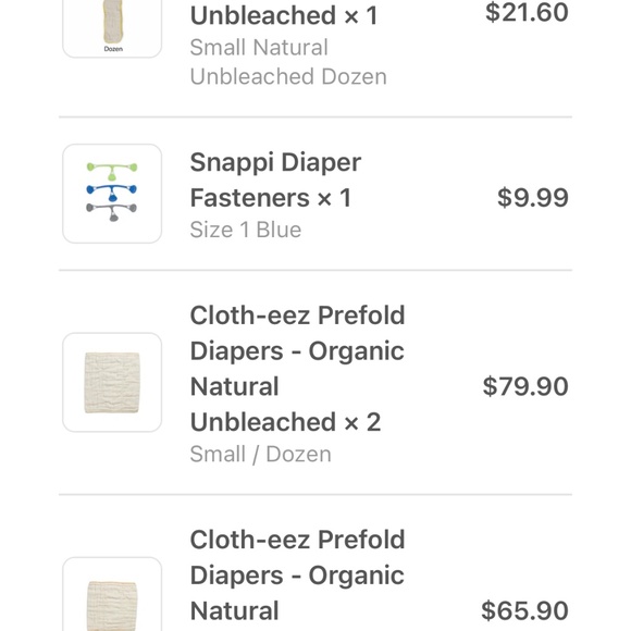 UNUSED/NEW Cloth-eez/Green mountain newborn cloth diaper haul - Picture 12 of 12